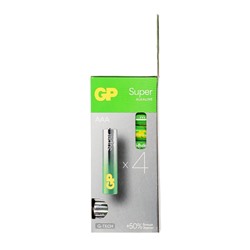 Батарейка алкалиновая GP Super, AAA, LR03-40BOX, 1.5В, набор 40 шт.