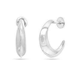 Серьги из серебра без вставки, Ю-25024р