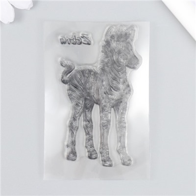 Штамп для творчества силикон «Зебра», 9×6 см