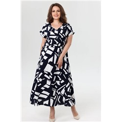 Платье штапель  6121/03/Синий