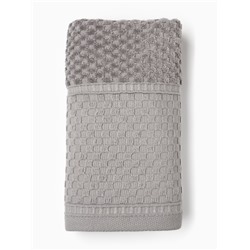 Полотенце махровое LoveLife «Ордос» 70×130 см, серое, 100% хлопок, 430 г/м²