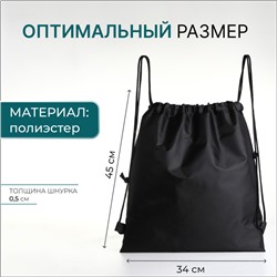 Мешок для обуви на шнурке, бирюзовый, разноцветный