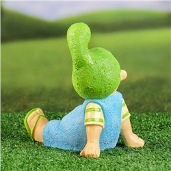 Садовая фигура из полистоуна «Мальчик-гномик», 12.5×17×20 см