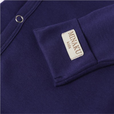 Боди детское MINAKU, рост 68-74 см, тёмно-синее