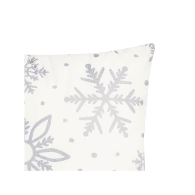 Наволочка декоративная новогодняя «Этель. Снежинки» 40×40 см