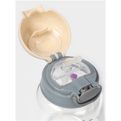 Бутылка для воды «Космонавты», 450 мл, 8.2×15 см, стекло, рисунок и МИКС