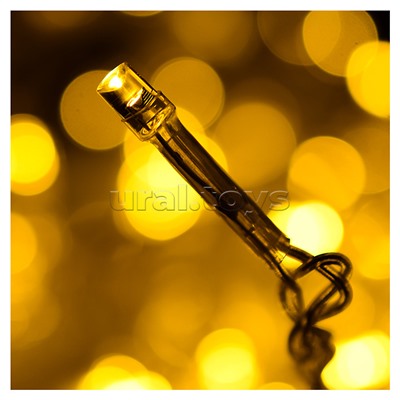 Электрогирлянда светодиодная 3 м, 96 ламп, теплый