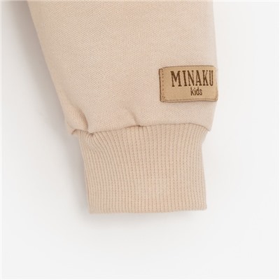 Штаны детские MINAKU, рост 74-80 см, бежевые