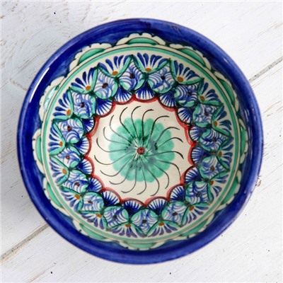 Пиала для чая Риштанская Керамика «Узоры», 200 мл, d=11 см, МИКС