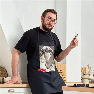 Фартук кухонный мужской «Этель. Щепоточку розмарина» 70×60 см, 100% хлопок, саржа 190 г/м²