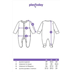 Комбинезоны, 2 шт. PLAYTODAY, 1122340
