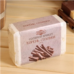 Соляной брикет "Корень солодки" 1,35 кг Добропаровъ