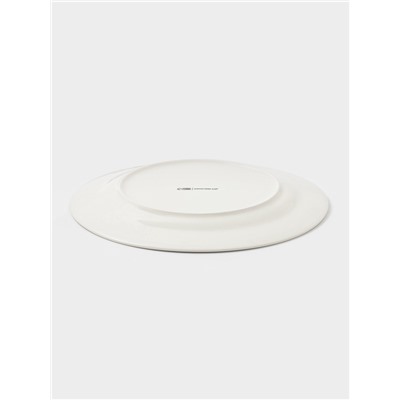 Тарелка новогодняя Доляна «Домашние гномики», d=25.5 см, фарфор, белая