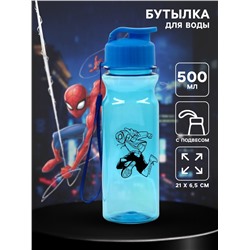 Бутылка для воды пластиковая "Паутинка" 500 мл