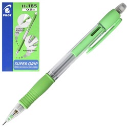 Карандаш механический Pilot Super Grip, 0.5 мм, резиновый упор, светло-зелёный