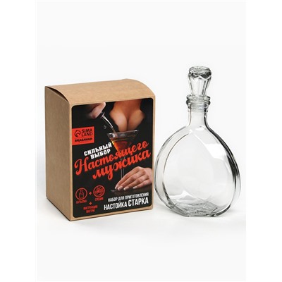 Подарочный набор для приготовления настойки «Ликёр Старка»: набор трав и специй 20 г, штоф 500 мл., инструкция