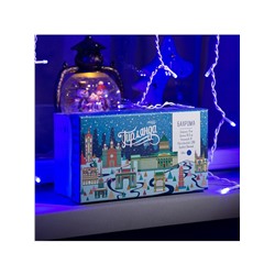 Гирлянда «Бахрома» 4×0.6 м, IP44, белая нить, 180 LED, свечение синее, 8 режимов, 220 В