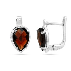 Серьги из серебра гранат, Мигель