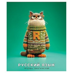 Тетрадь  48л "Котики  в свитерах" по русскому языку С0204-10 КТС-ПРО