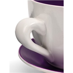 Декоративный горшок для цветов «Чашка блум», 2.2 л, 19×24×12 см, керамический, Greengo