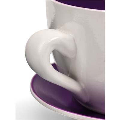 Декоративный горшок для цветов «Чашка блум», 2.2 л, 19×24×12 см, керамический, Greengo