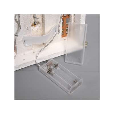 Фигура деревянная «Хижина», 28×29×7 см, 10 LED, батарейки AAx2 (не в комплекте), свечение теплое белое