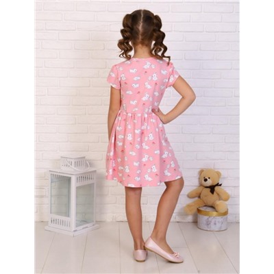 Платье Белый хвостик (Розовый)