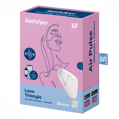 Белый вакуум-волновой вибростимулятор Satisfyer Love Triangle