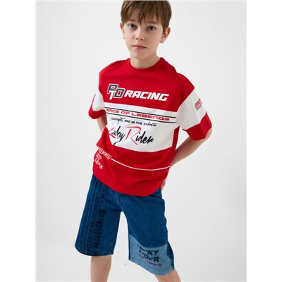 Шорты текстильные джинсовые для мальчиков