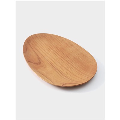 Блюдо, 24×18×2 см, тиковое дерево