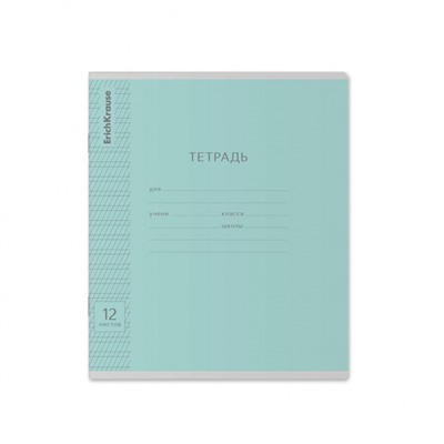 Тетрадь  12л  1 класс в две линии с частыми наклонными "Классика Visio" ассорти 43334 ErichKrause