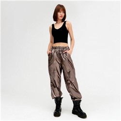 Брюки женские MINAKU: Trend zone, медные, размер 40 (рост 158 см)