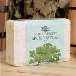 Соляной брикет «Листья берёзы», 1.35 кг «Добропаровъ»