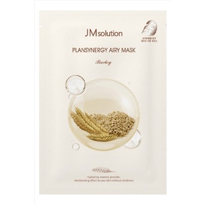Jmsolution Тканевая маска для лица очищающая с ячменём / Plansynergy Airy Mask Barley, 30 мл KRISTALLER, 1110499