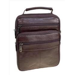 Сумка мужская из натуральной кожи, цвет коричневый