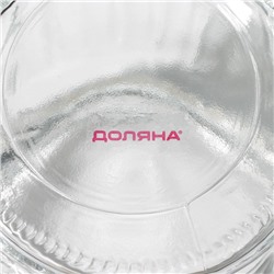 Банка стеклянная для хранения сыпучих продуктов Доляна «Варенье», 250 мл, 8×13 см, с керамической крышкой