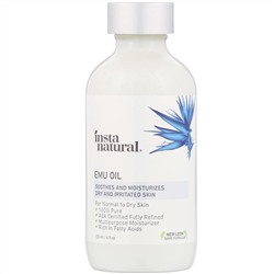 InstaNatural, Масло эму, уход за телом, 120 мл (4 жидких унции)