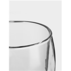 Стакан с двойными стенкам Magistro «Ромбус», 350 мл, 9.2×12.5 см, стекло, прозрачный