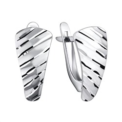 Серьги из серебра без вставки, Л-11843