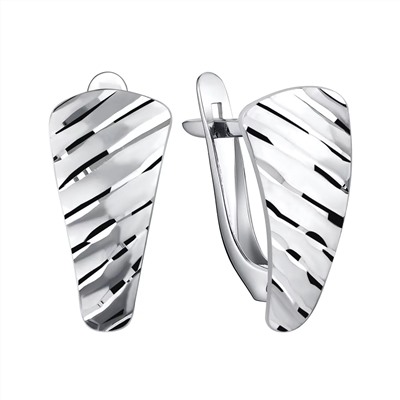Серьги из серебра без вставки, Л-11843