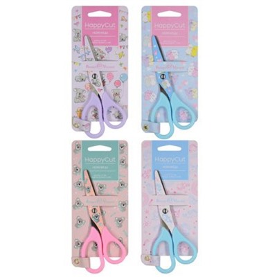 Ножницы детские 137 мм "HAPPYCUT" 4 ВИДА 60-0033/03 Bruno Visconti