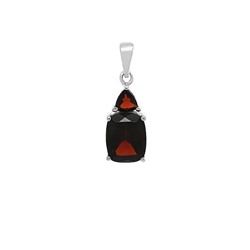 Подвеска из серебра гранат, Джени