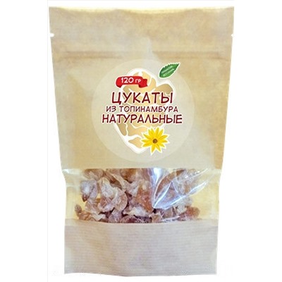 Цукаты из топинамбура натуральные 120г ЭКОПРОДУКТЫ, 1193684