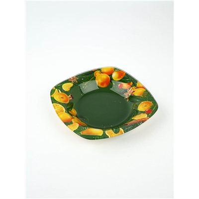 Тарелка суповая новогодняя «Апельсины», 20×20 см