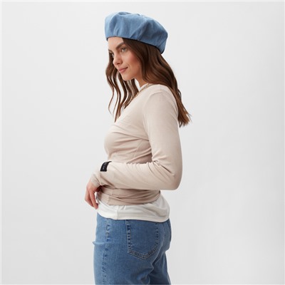 Лонгслив женский MIST, Base, размер onesize, бежевый