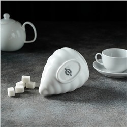 Сахарница Magistro «Ракушка», 330 мл, фарфор, белая