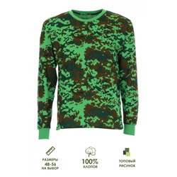 Футболка с длинным рукавом №GS01 (Зеленый)