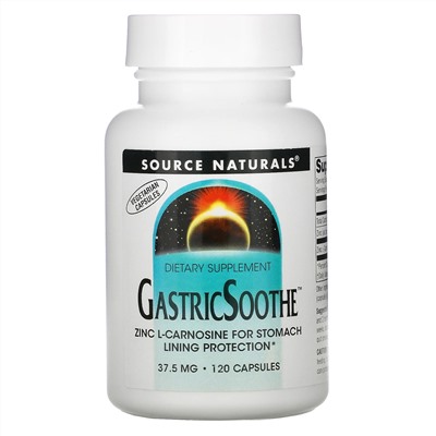 Source Naturals, GastricSoothe, 37,5 мг, 120 капсул