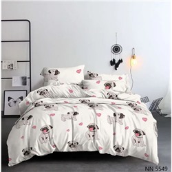 Детское постельное белье мопсы полисатин