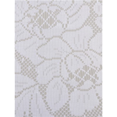 Тюль на кухню без шторной ленты, размер 169×162 см, цвет белый, 100% полиэстер